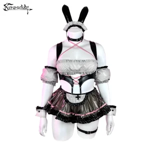 Women Beer Festival Bunny girl Cosplay Maid costume Plus size Rabbit ears lingerie Cute nightclub suit